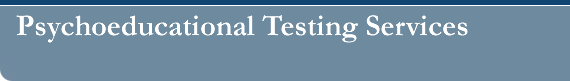 Psychoeducational Testing Services - Seattle, Washington